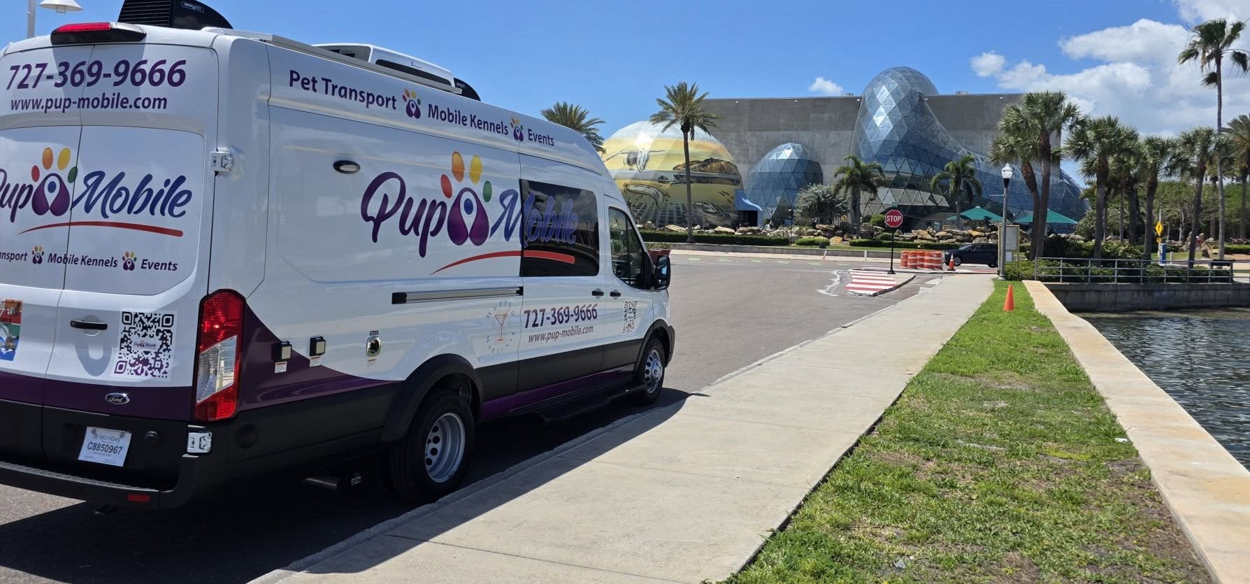 The Pup Mobile van at the Dalí Museum