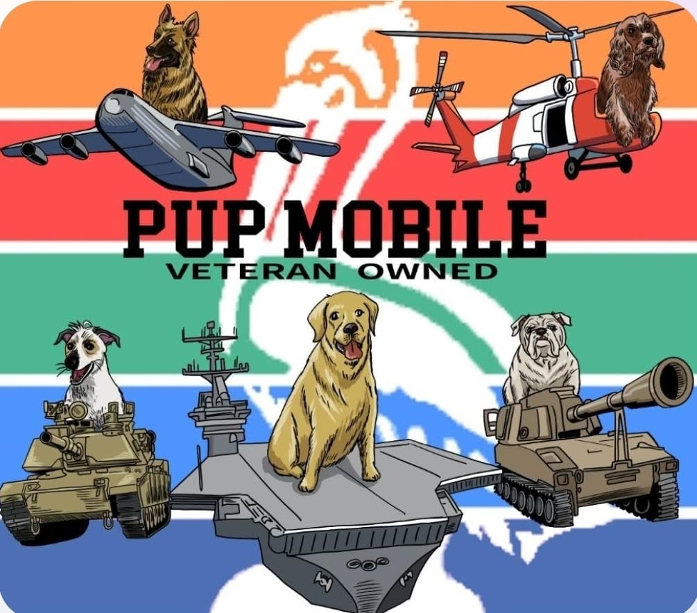 Pup Mobile Veteran Owned illustration